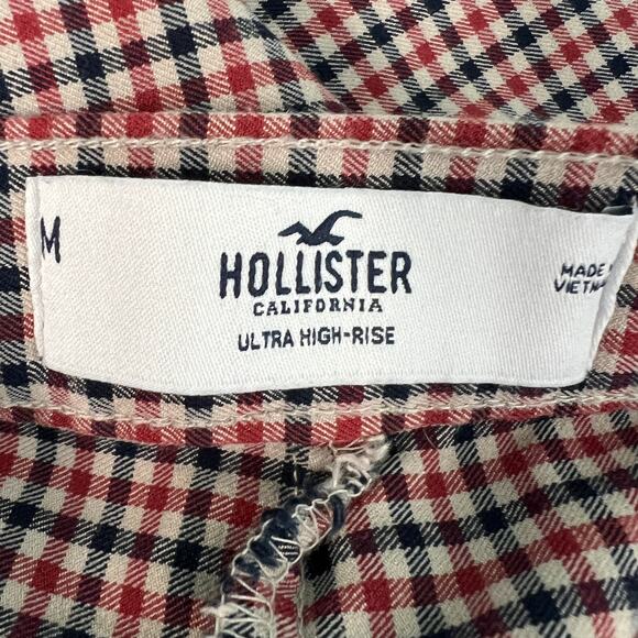 Hollister Gingham Ankle Pants Womens Medium Academia Office Career Workwear Chic - Picture 2 of 13